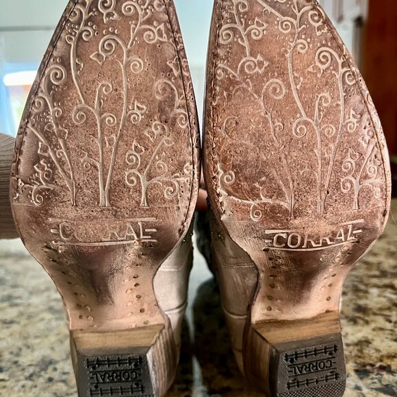 CORRAL Women's Glitter Inlay & Crystals Western Boots, Size 7.5 - Picture 13 of 13